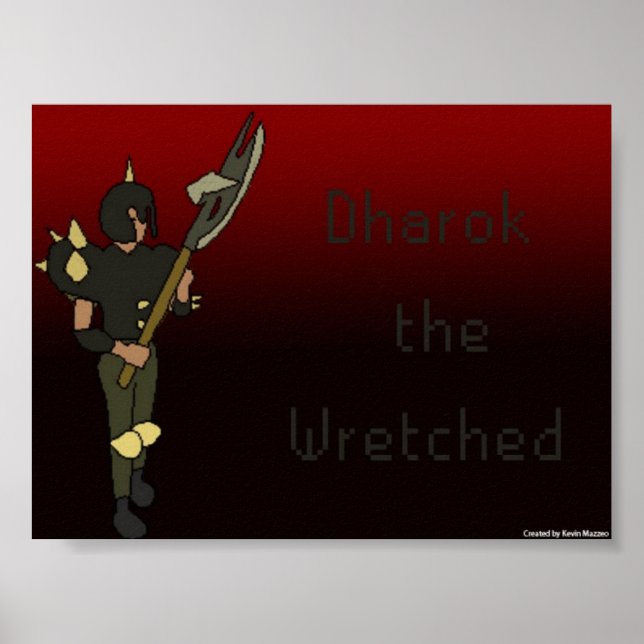 Dharok den eländiga Poster (Framsidan)