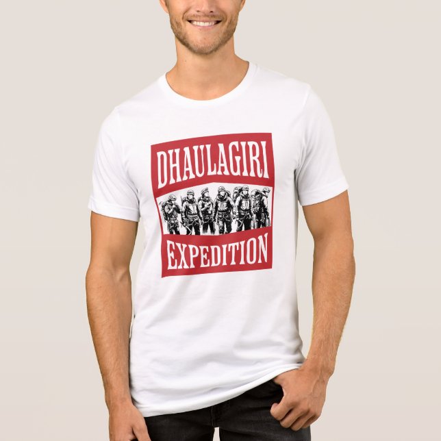 Dhaulagiri-expeditionen T Shirt (Framsida)