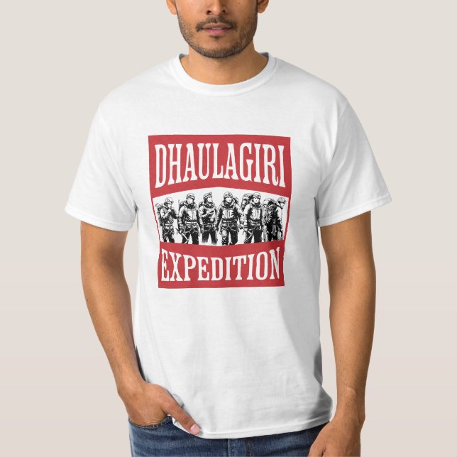 Dhaulagiri-expeditionen T Shirt (Framsida)