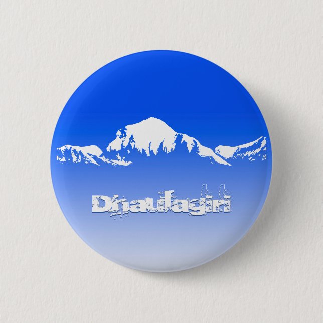 Dhaulagiri Mountain Range Himalayas, Nepal, Blue Knapp (Framsida)