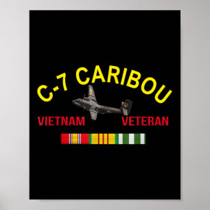 Dhc-4-västindianflygplanet Vietnam Veteran C 7 Väs Poster