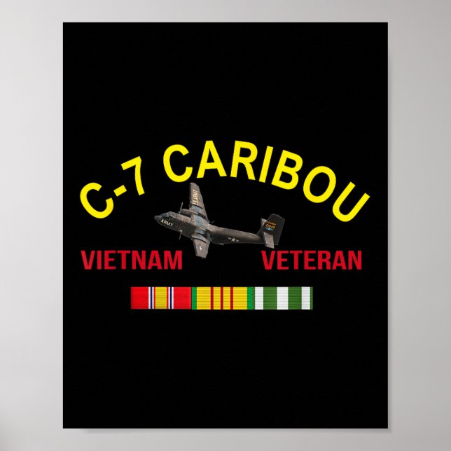 Dhc-4-västindianflygplanet Vietnam Veteran C 7 Väs Poster (Framsidan)