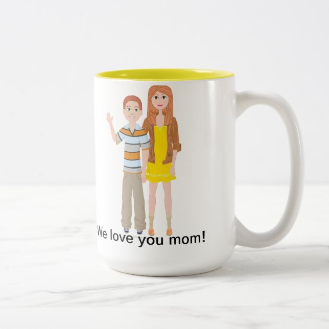 DHG två tonar muggen (15 uns) Två-Tonad Mugg (Höger)