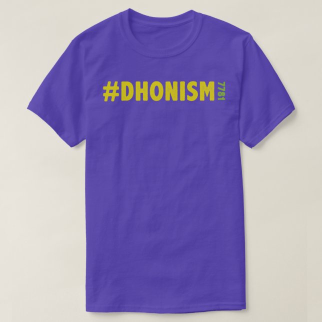Dhonism MS Dhoni T Shirt (Design framsida)