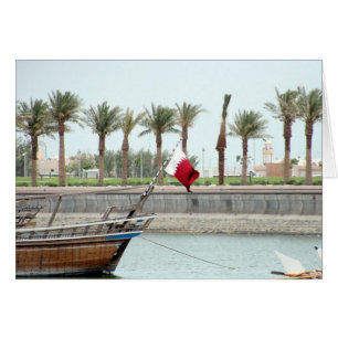 dhow qatar hälsningskort