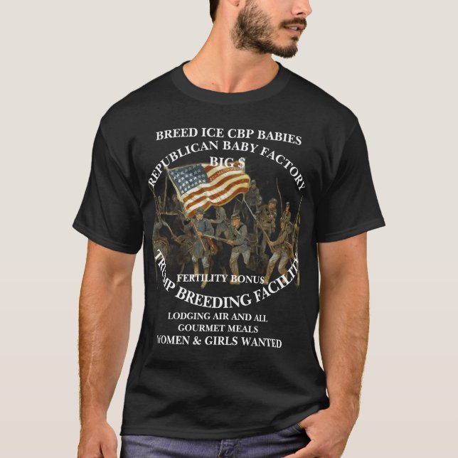 DHS CBP Trump President Patriotism Kampanj POTUS T Shirt (Framsida)