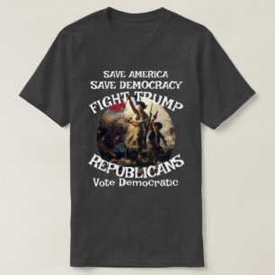 DHS FBI CBP Amerikansk Politisk Val Röst Flagga T Shirt
