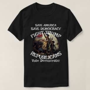 DHS FBI CBP Amerikansk Politisk Val Röst Flagga T Shirt