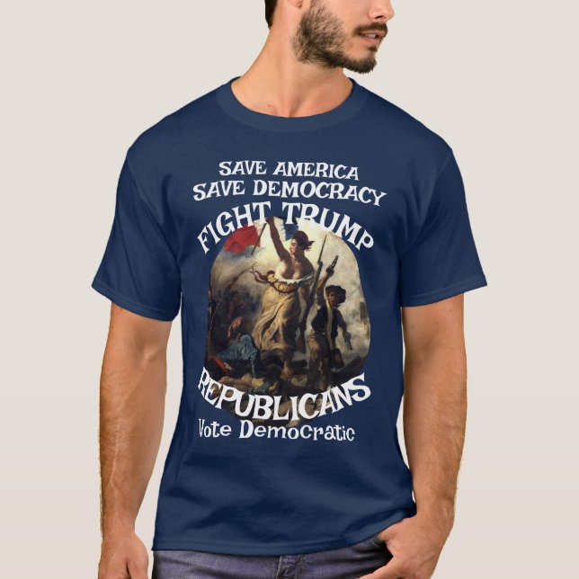 DHS FBI CBP Gavin Newsom President Demokratisk x T Shirt (Framsida)