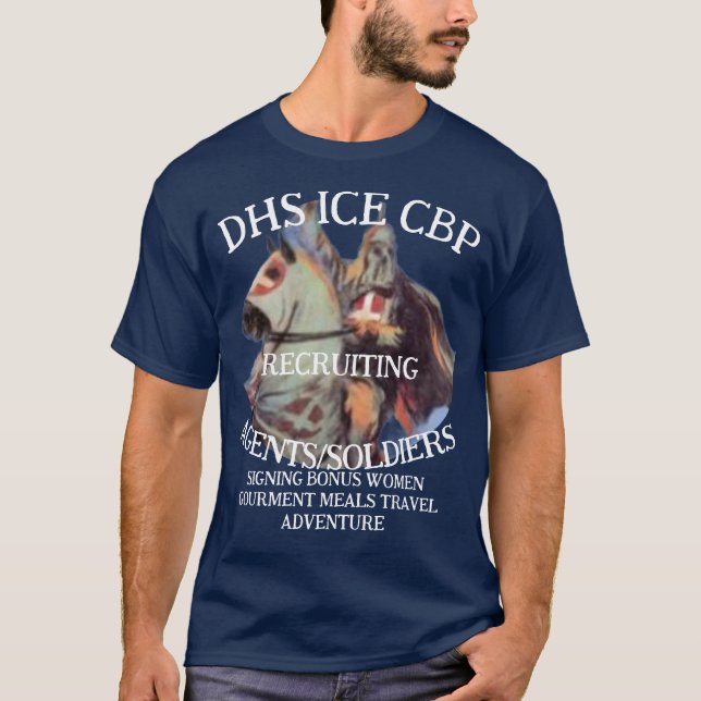 DHS FBI CBP Kostnadspriser Stigande Sjukvård Hälsa T Shirt (Framsida)
