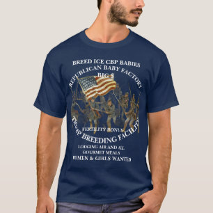 DHS FBI CBP USA AMERIKA FLAGGA PATRIOTISK POLITISK T SHIRT