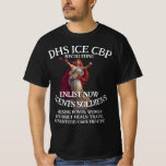 DHS ICE CBP RecruitingDepartment Homeland WH T Shirt<br><div class="desc">PrimAlaska Apparel. This is a template design. Press the Personalize bar to fill in the fields. Make sure to purchase the zazzle free shipping for a year, a great value. So you can send shirts on the cheap. Also watch for a Zazzle sale on t-shirts. This t-shirt template will let...</div>