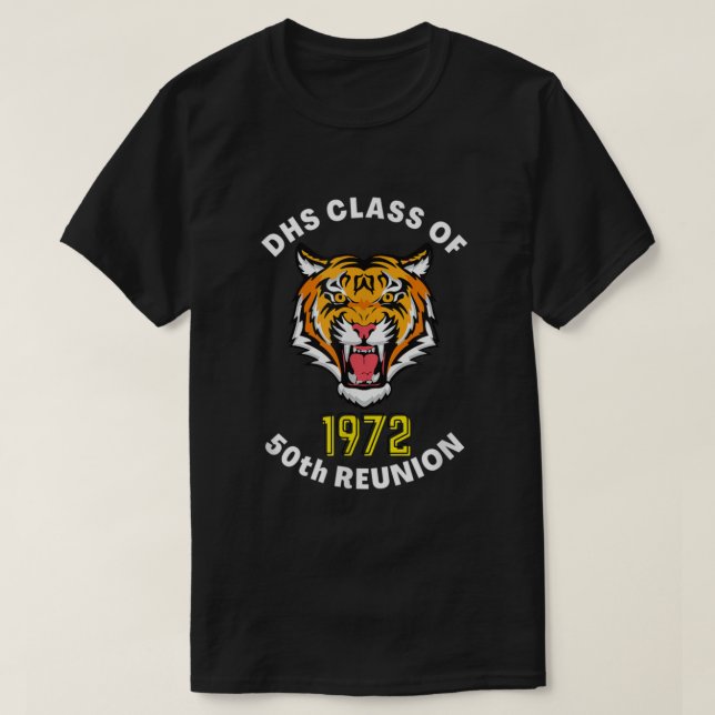 DHS-klass för 1972 50:e återförening T Shirt (Design framsida)