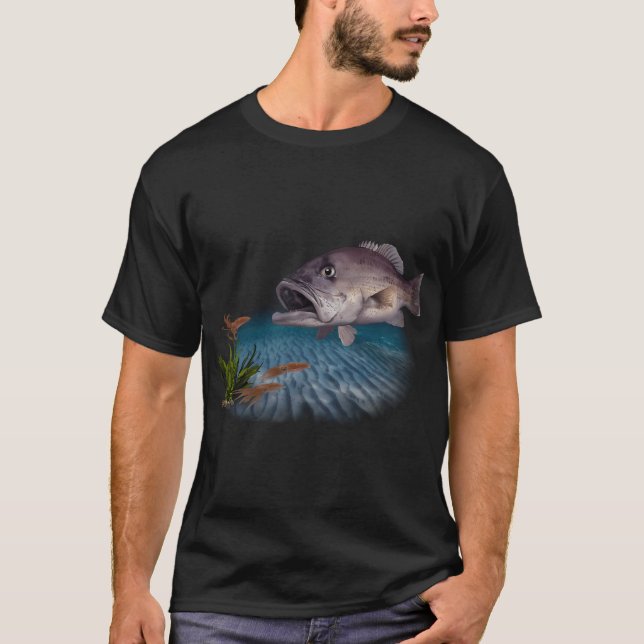Dhufish jagar bläckfisk t shirt (Framsida)