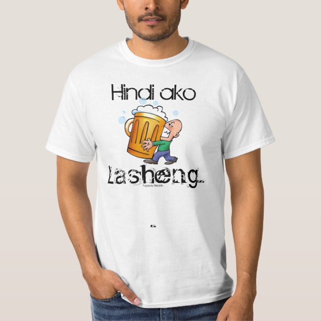 "Di Ako Laseng" Pinoy skjorta T-shirt (Framsida)