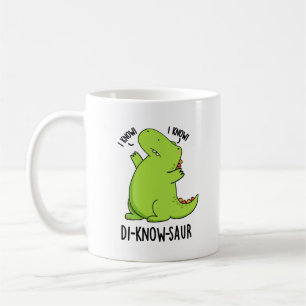 Di-know-saur Funny Dinosaur Pun Kaffemugg