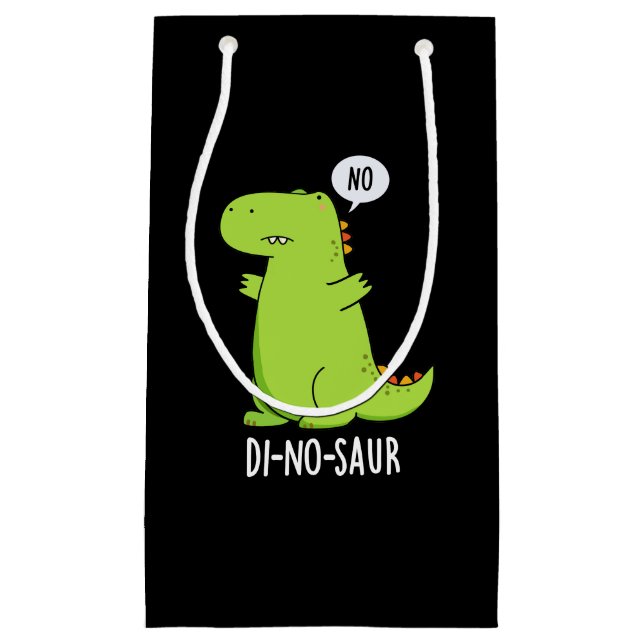 Di-no-saur Funny Dinosaur Puns Mörk BG (Framsidan)
