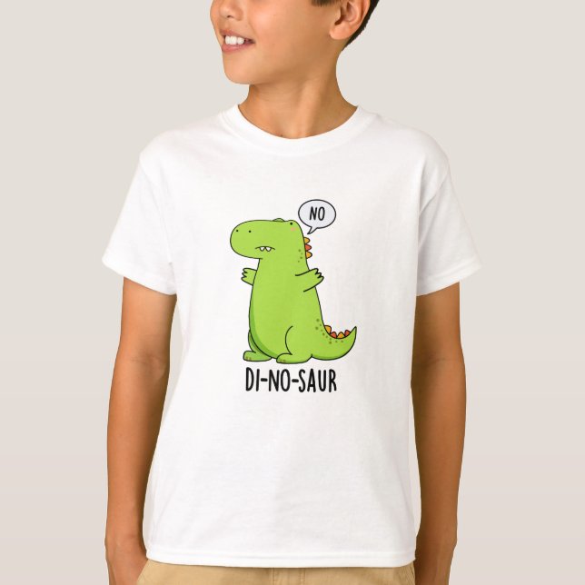 Di-no-saur Funny Dinosaur Puns T Shirt (Framsida)