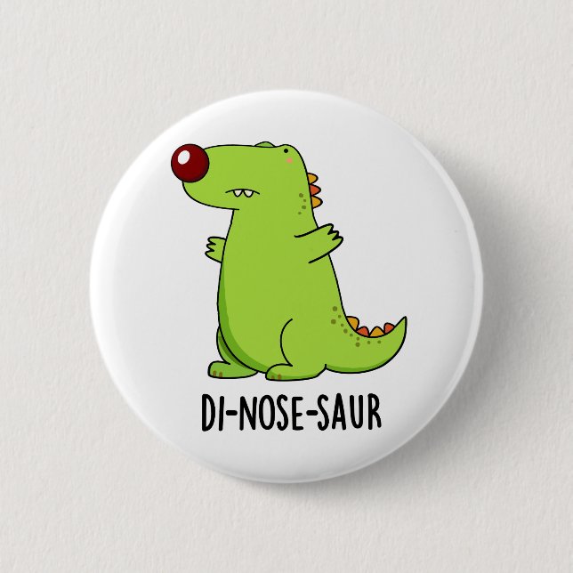 Di-nos-saur Funny Dinosaur Pun Knapp (Framsida)