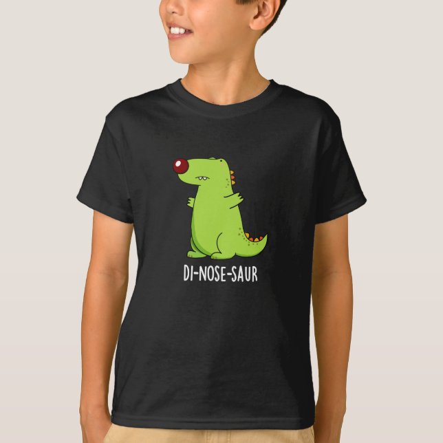 Di-nosaur Funny Dinosaur Pun Mörk BG T Shirt (Framsida)