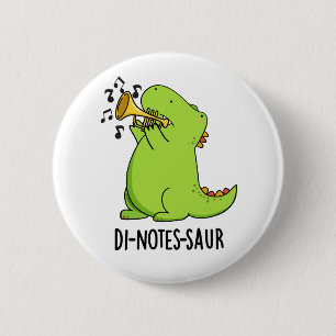 Di-notes-saur Rolig Dinosaur Puns Knapp
