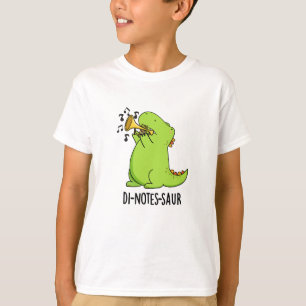 Di-notes-saur Rolig Dinosaur Puns T Shirt