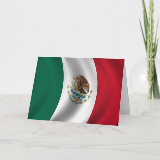 Día de la Bandera (Mexikanska flaggans dag) Kort (Framsida)
