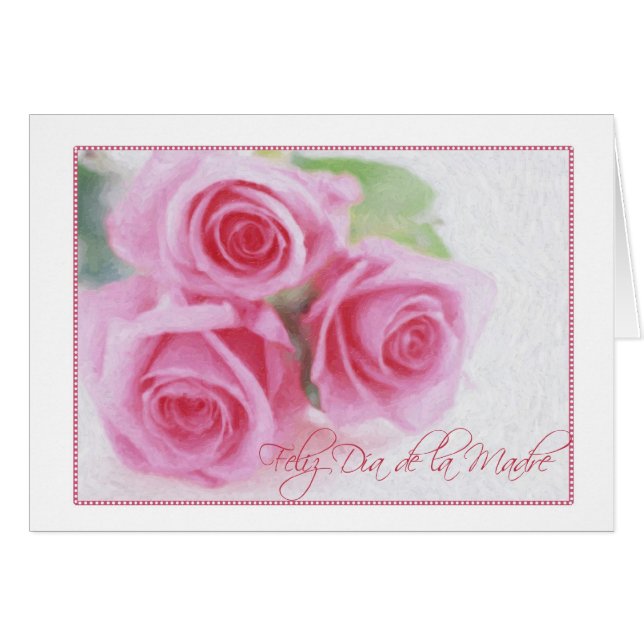 Dia de la Madre Hälsningskort (Framsidan Horizontal)