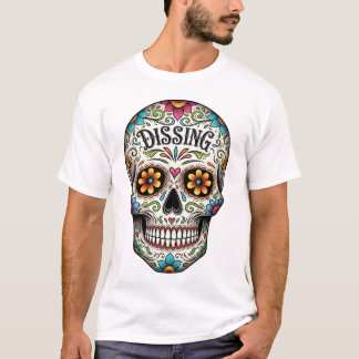 Dia de los muertes skalle. Mexikanska Day of the d T Shirt
