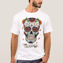 Dia de los muertes skalle. Mexikanska Day of the d T Shirt