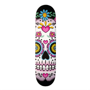 Dia de los Muerto Sugar Skateboard Bräda 19,5 Cm
