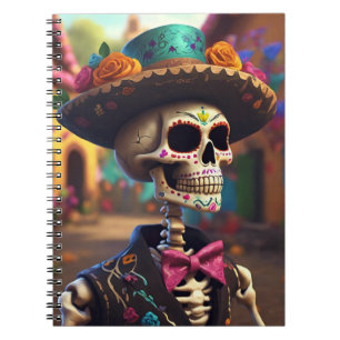Día de los Muertos Anteckningsbok