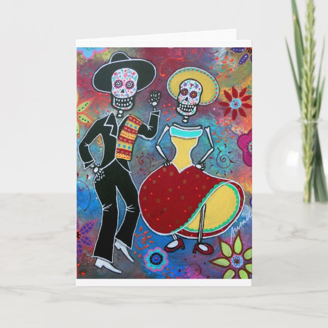 DIA DE LOS MUERTOS BAILAR MARIACHI KORT (Framsida)