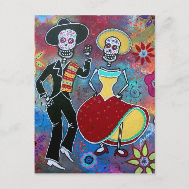 DIA DE LOS MUERTOS BAILAR MARIACHI VYKORT (Framsida)