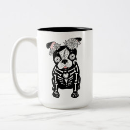 Dia de los Muertos Boston Terrier Frenchie Mugg