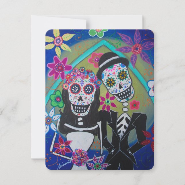 DIA DE LOS MUERTOS BRÖLLOP INBJUDNINGAR (Framsida)