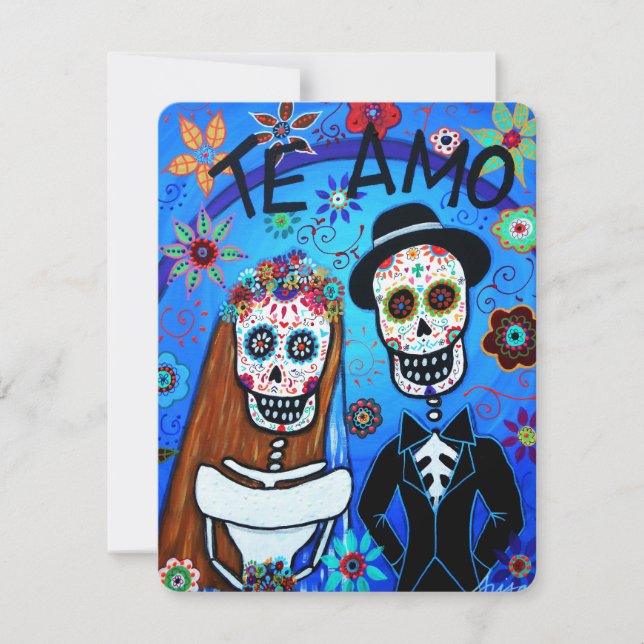 DIA DE LOS MUERTOS BRÖLLOP INBJUDNINGAR (Framsida)