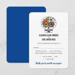 Dia de los Muertos Bröllop OSA Card Inbjudningar