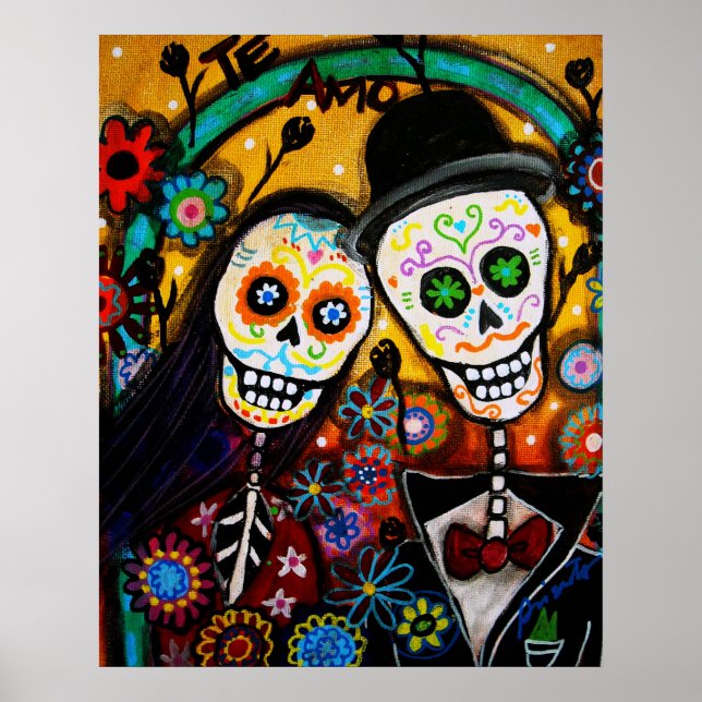 DIA DE LOS MUERTOS bröllop Poster (Framsidan)