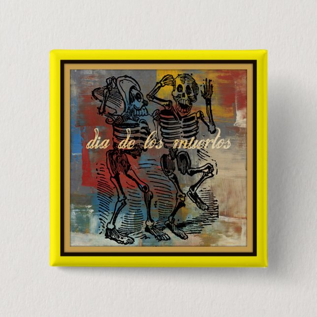 Dia de los muertos Button Knapp (Framsida)
