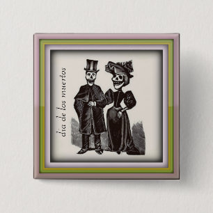 Dia de los muertos Button Knapp