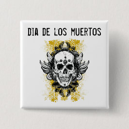Dia de los muertos Button Knapp