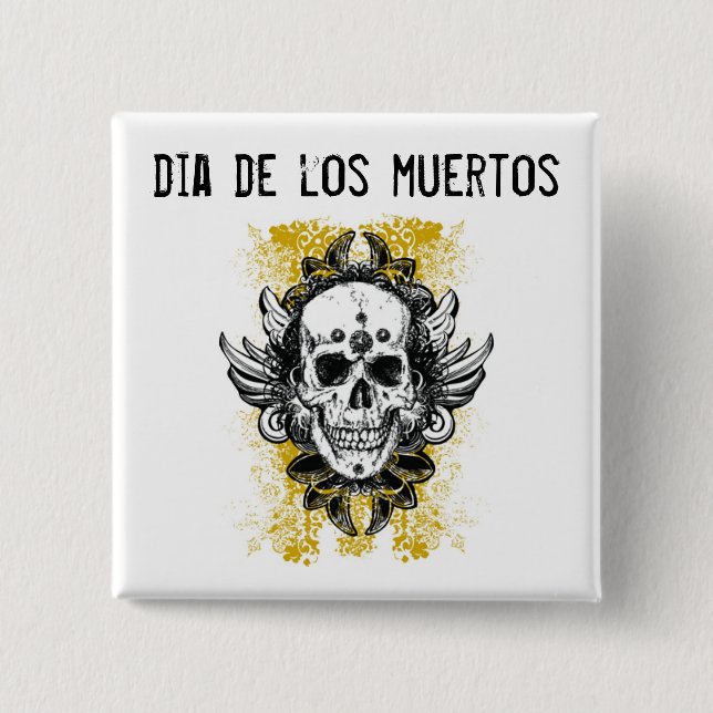 Dia de los muertos Button Knapp (Framsida)