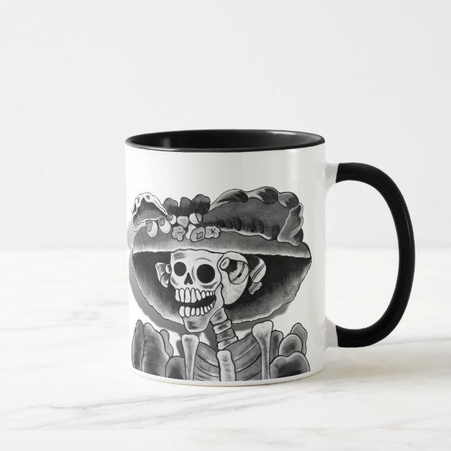 Dia De Los Muertos Calavera Catrina Mugg (Höger)
