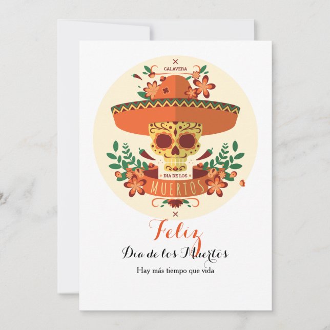 Dia De Los Muertos Card Kort (Framsida)
