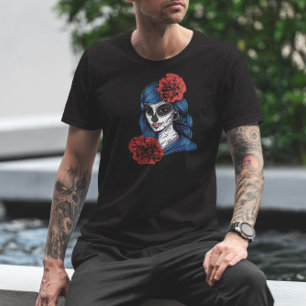 Dia De Los Muertos Catrina Kalaka T Shirt
