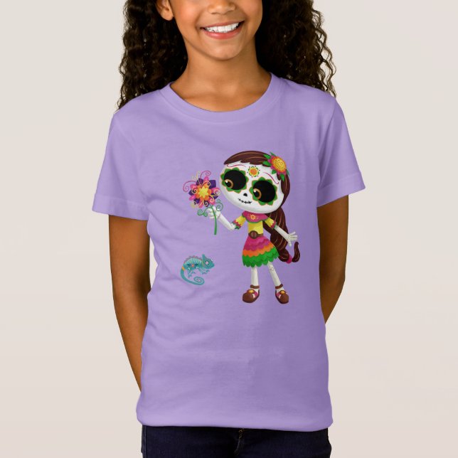 Dia De Los Muertos Catrina T Shirt (Framsida)