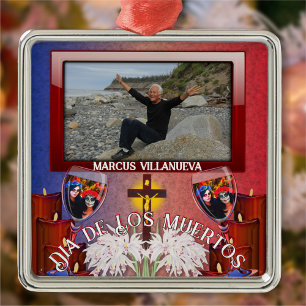 Dia de Los Muertos Catrinas 1718 Julgransprydnad Metall