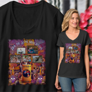 Dia de Los Muertos Catrinas Altar 1718 T Shirt