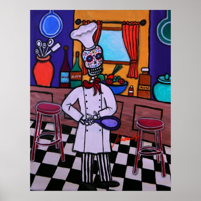 Dia de los Muertos Chef Poster (Framsidan)